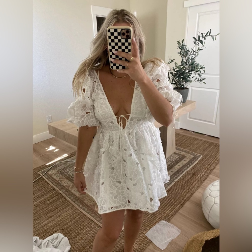 For Love & Lemons Leighton Mini Dress - Picture 1 of 13